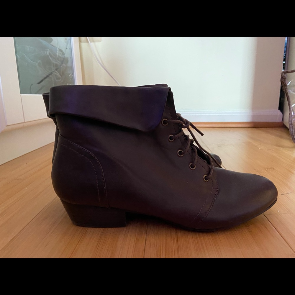 Brown Wedge Boots